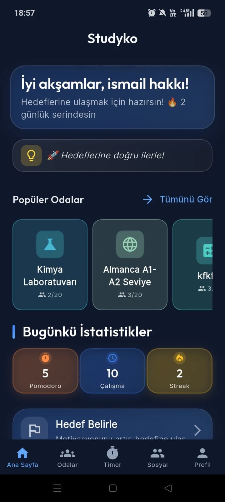 Studyko Uygulama Ekran Görüntüsü